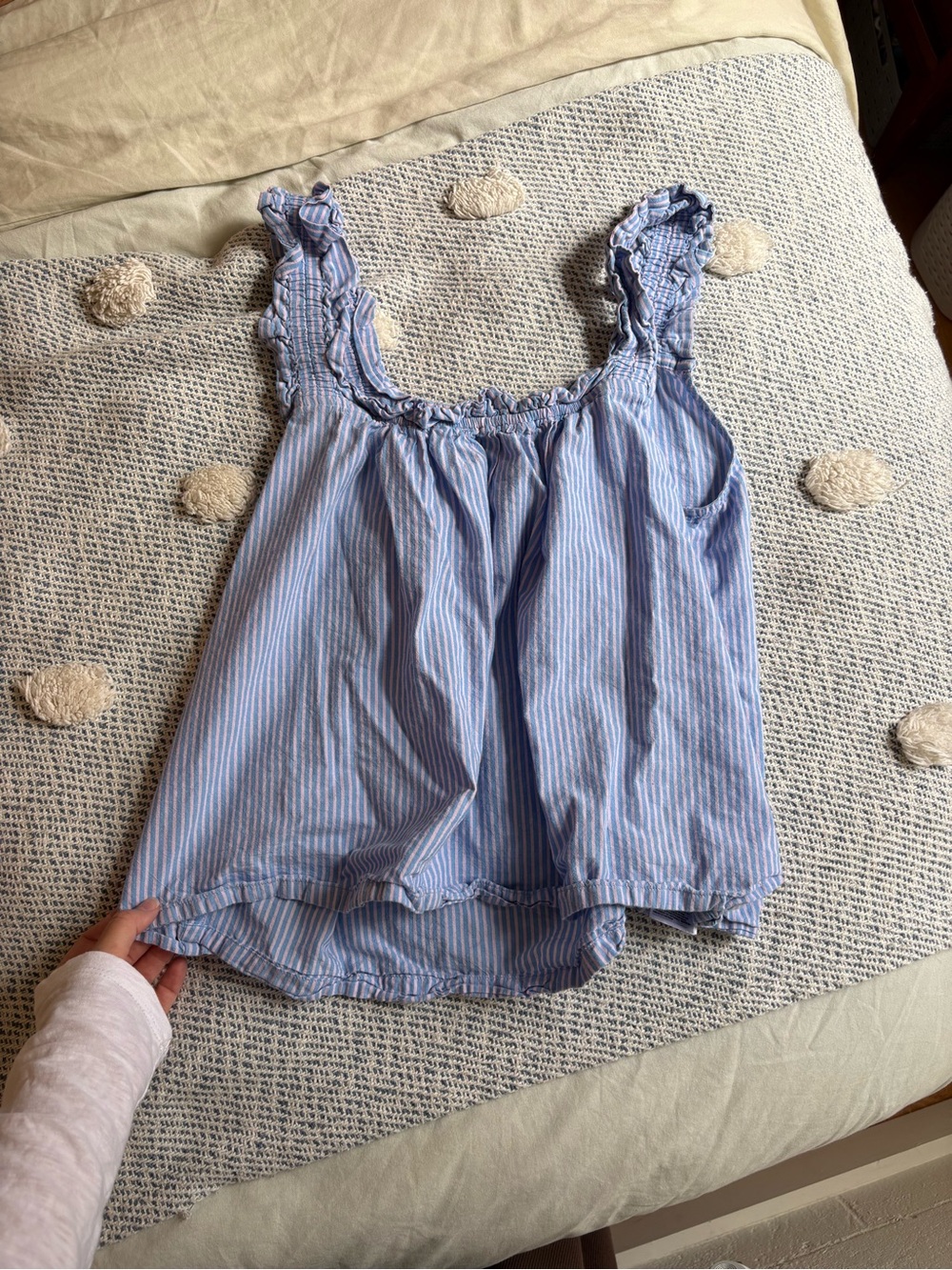 Gap blue striped tank top